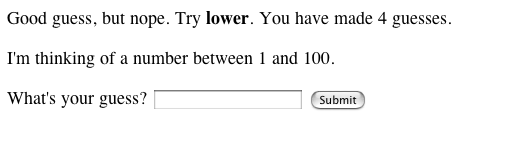 JSP/Bean implementation of Number Guess upon receipt of invalid input.